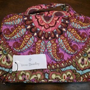 Vera Bradley Pink and Purple Paisely Cosmetic Case